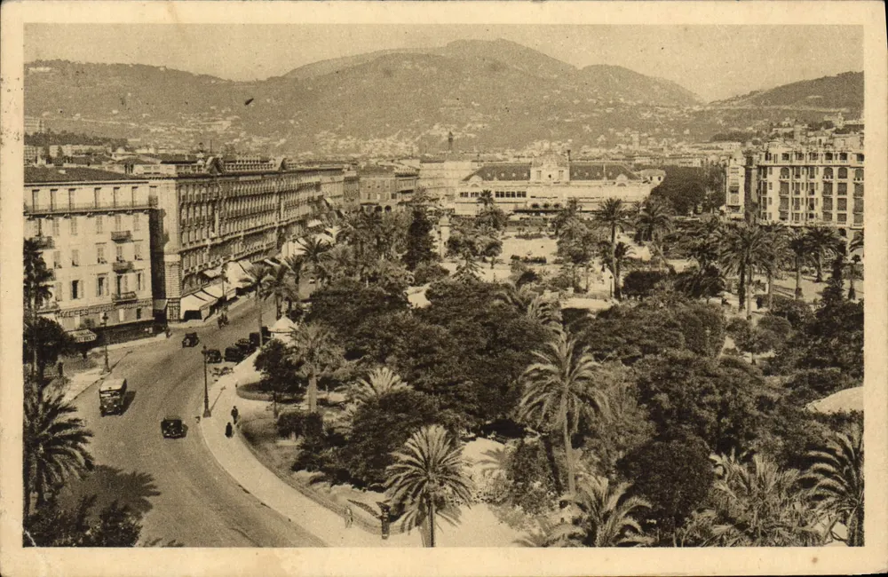 Ansicht von Nice — Les Jardins Albert — Frank Editions, Colonel Drinker Straße - Vorderseite