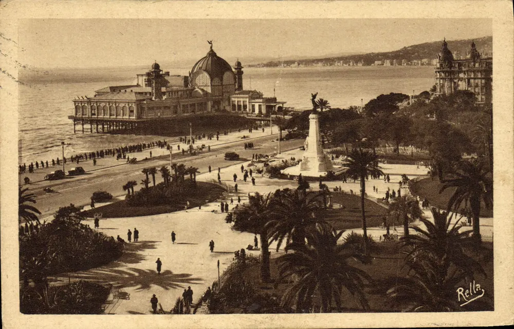 Nice — Die Jardins Albert und das Casino de la Jetée — Verlag Rella - Vorderseite