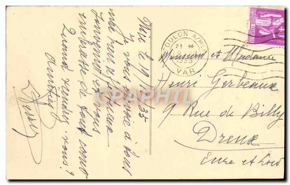 Nice — Calçadão dos Estados Unidos — Editor Vichy - Verso