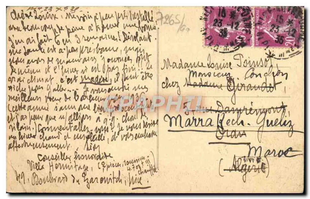 Nice — Les Nouvelles Terrasses. La Jetée-Promenade — Éditeur : IMPRIMERIE DE LA POSTE - Rückseite