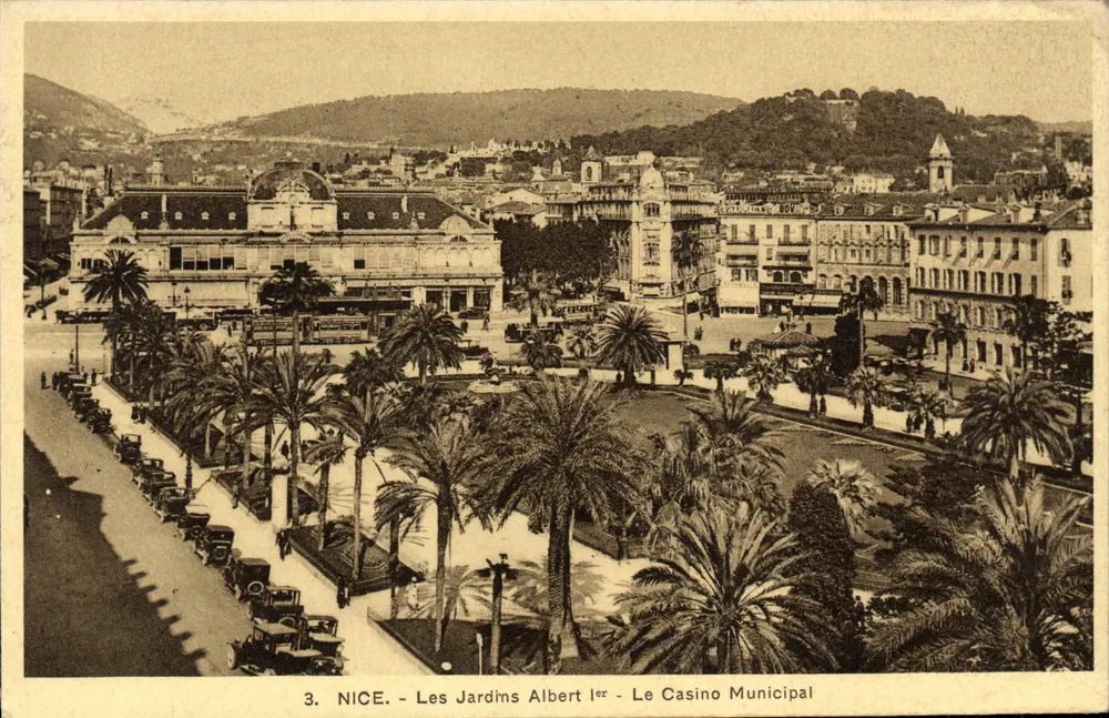 Nizza - Les Jardins Albert 1er - Das Municipale Casino — Ausgabe « A la Marina » - Vorderseite
