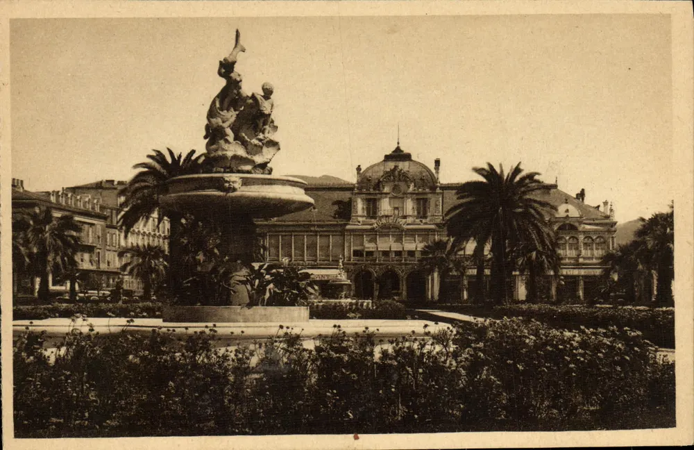 Nice — Das Municipale Casino und die Albert-Gärten — L. Giret & Cie, Nice - Vorderseite