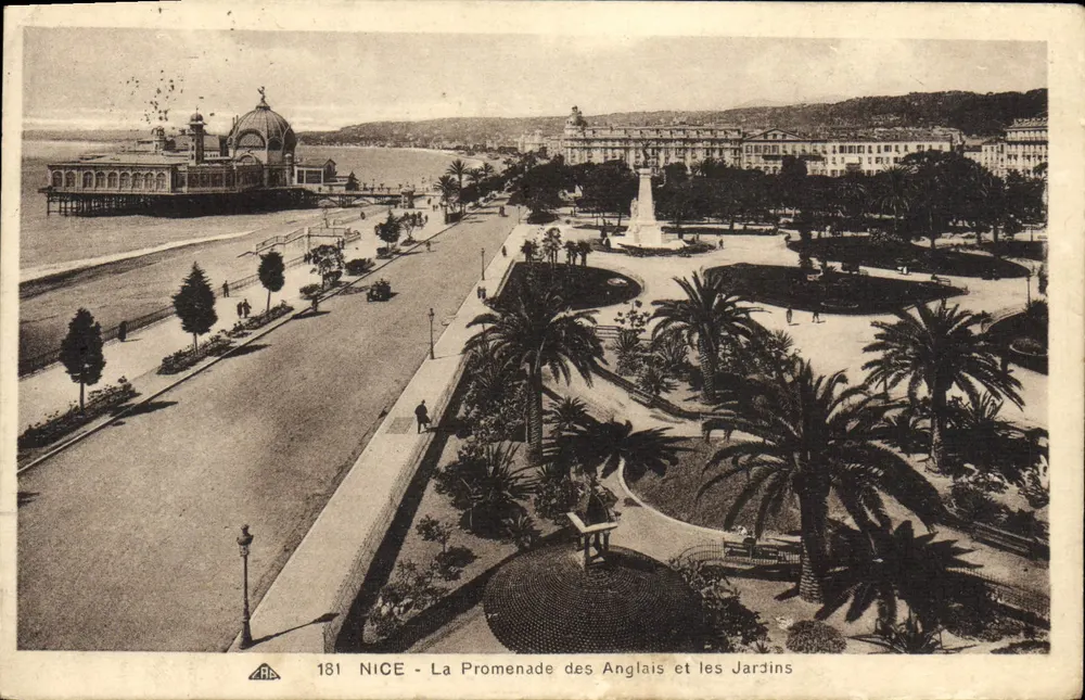 NICE - Die Promenade des Anglais und die Gärten — Verlag ARB, n° 181 - Vorderseite