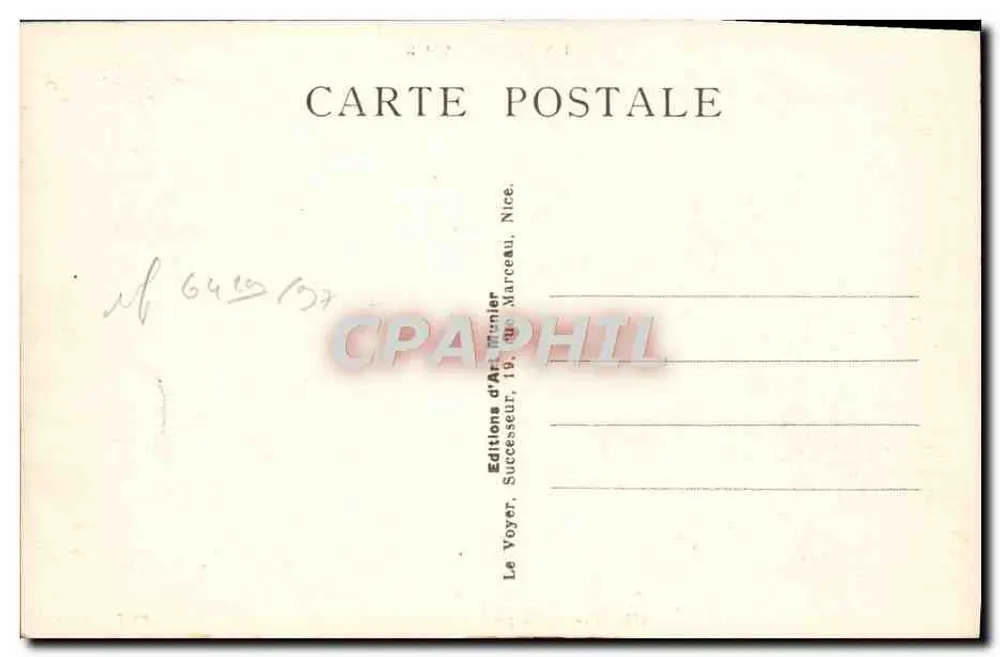 NICE — O porto e o Mont-Boron — Foto Munier - Verso