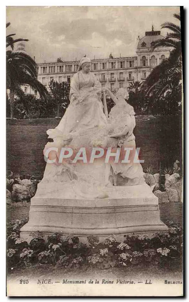 Nice — Monumento da Rainha Vitória — Selecta, n° 225 - Frente
