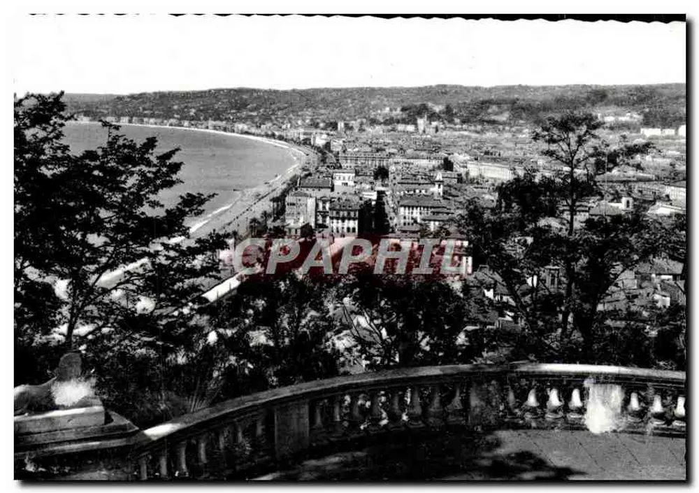 Nice — allgemeiner Blick vom Schloss-Terrassen aus — Éditions G. Montloet, Nice - Vorderseite