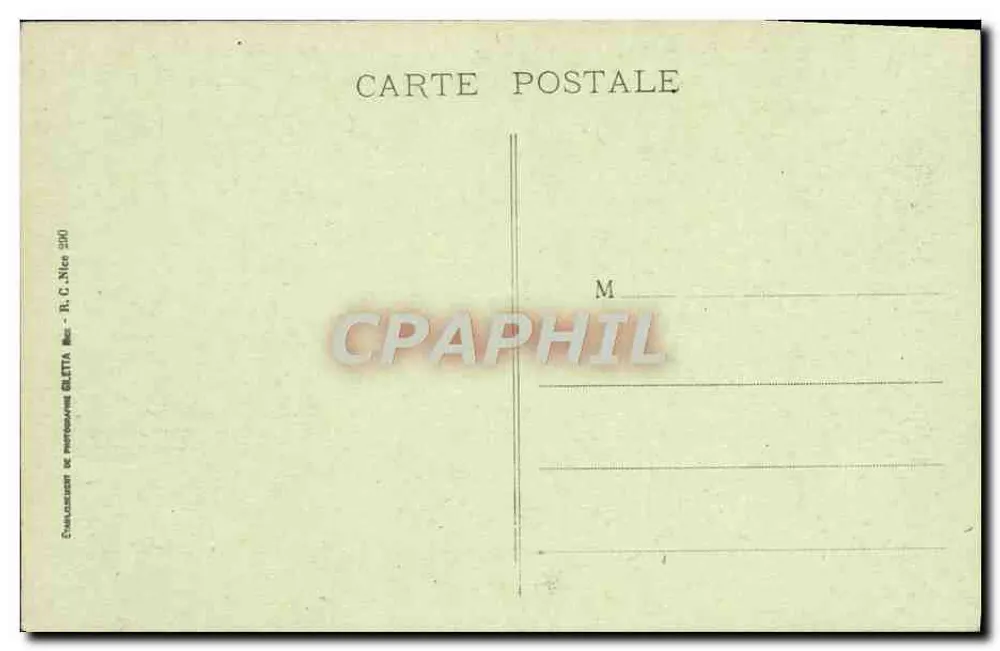 Nice - Die Bucht - Promenade des États-Unis — Edition Giletta, Nr. 14 - Rückseite