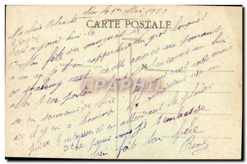 Nice — Passeio dos Estados Unidos — P. Maillat, Nice - Verso