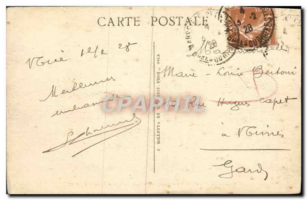 NICE — Jetée-Promenade — La Plage — Les Régates — Edits. Giletta n°42 - Achterkant