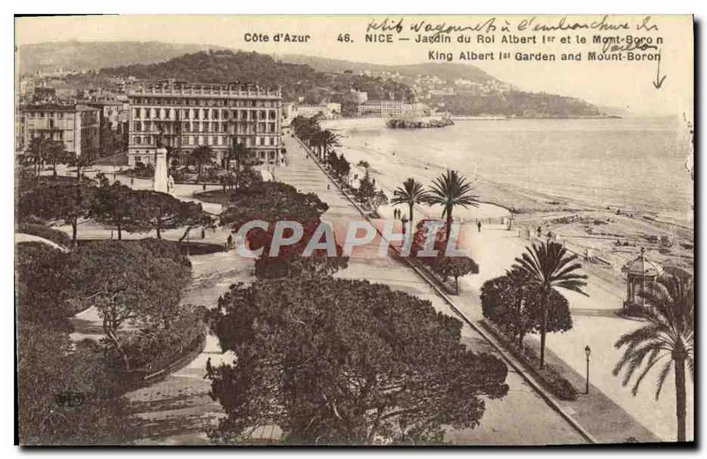 Nizza — Garten des Königs Albert I. und Mont-Boron — Edit. Tarrin, Nizza - Vorderseite