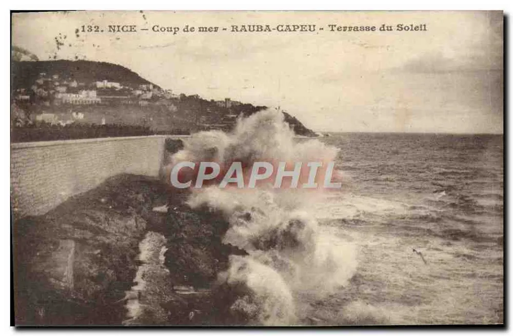 NICE – Meeresblick – RAUBA-CAPEU – Terrasse der Sonne — Verlag: Bileta, n° 132 - Vorderseite
