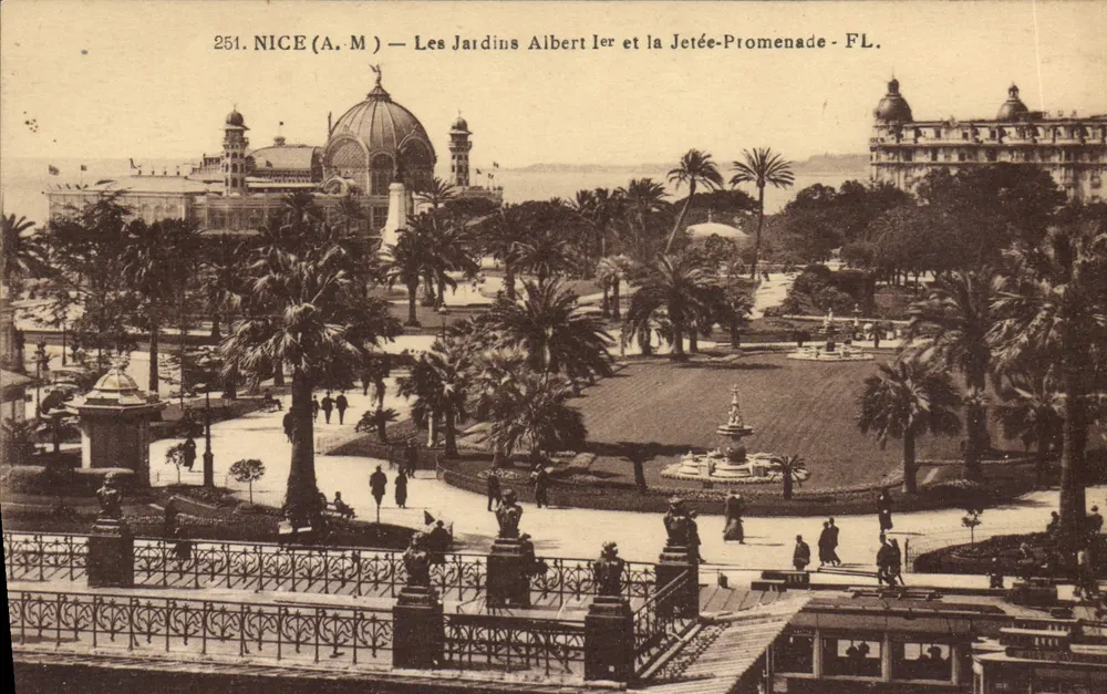 Nice (A.M.) — Die Albert I Gärten und die Jetty-Promenade — FL. - Vorderseite