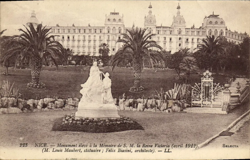 Nizza — Denkmal zur Erinnerung an Ihre Majestät Königin Victoria (April 1912) — SELECTA - Vorderseite