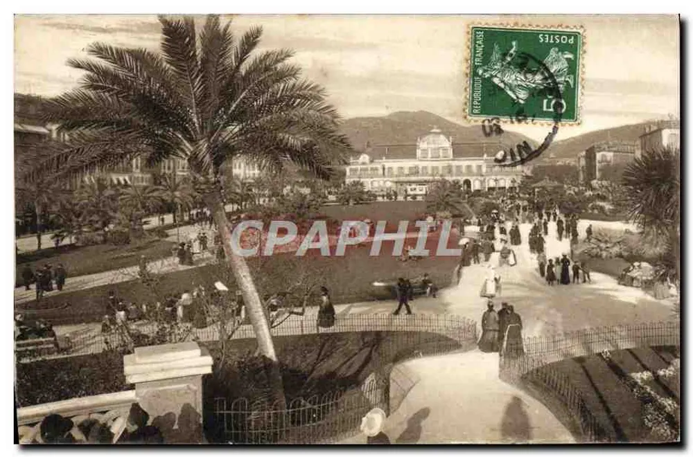 Jardim Público — Nice — Carta postal de luxo - Frente
