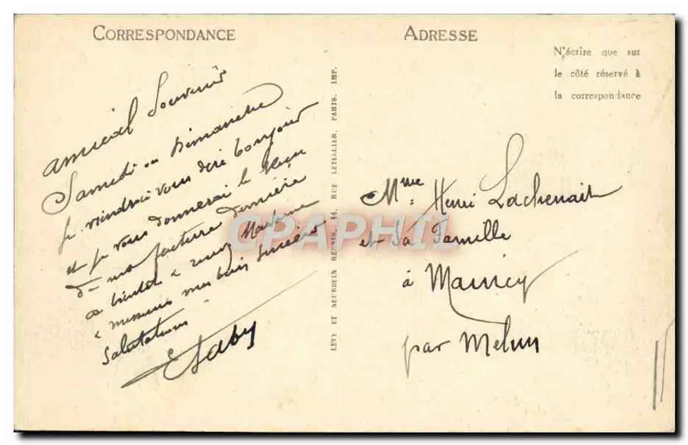NICE — A Promenade dos Ingleses — LL, n° 252 - Verso