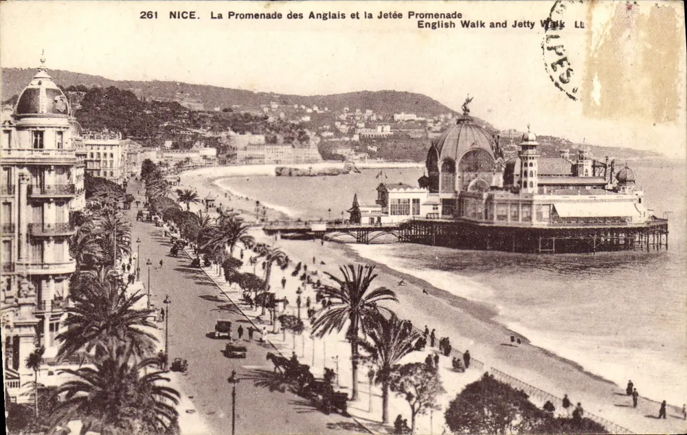 Nice. Die Promenade des Anglais und die Jetée — Verlag Levy & Neudrein Réunis, n° 261 - Vorderseite