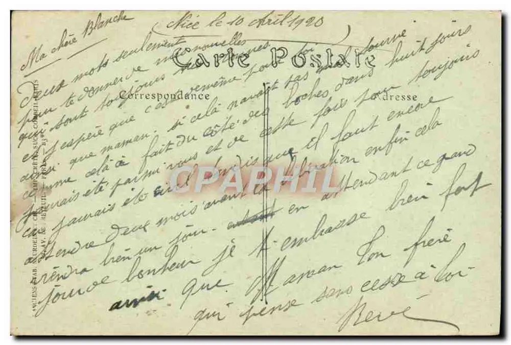 Nice — Le Quai des États-Unis, vue prise aux Ponchettes — IND. Phot. - Verso