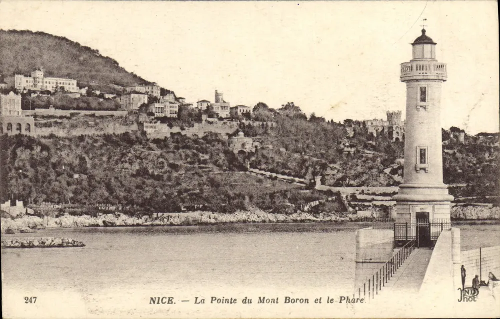 NICE — A Ponta do Monte Boron e o Farol — IND Phot, n° 247 - Frente