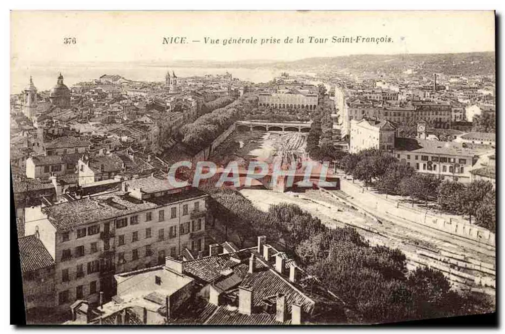 NICE — Allgemeiner Blick von der Saint-François-Turm — Verlag: C. C. C. (Nr. 376) - Vorderseite