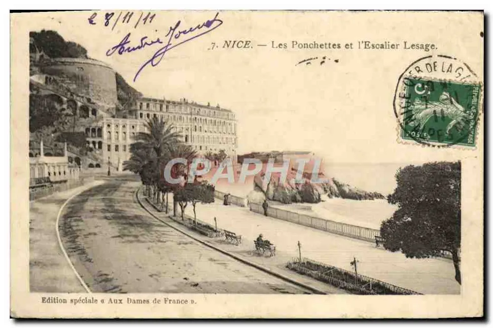 Nice — As Ponchettes e a Escada Lesage — Edição especial « Aux Dames de France » - Frente