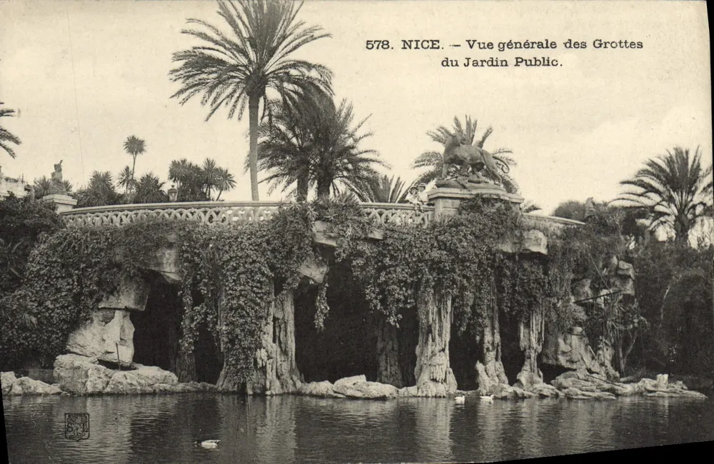 Nice — Allgemeiner Blick auf die Grottes du Jardin Public — n° 578 - Vorderseite