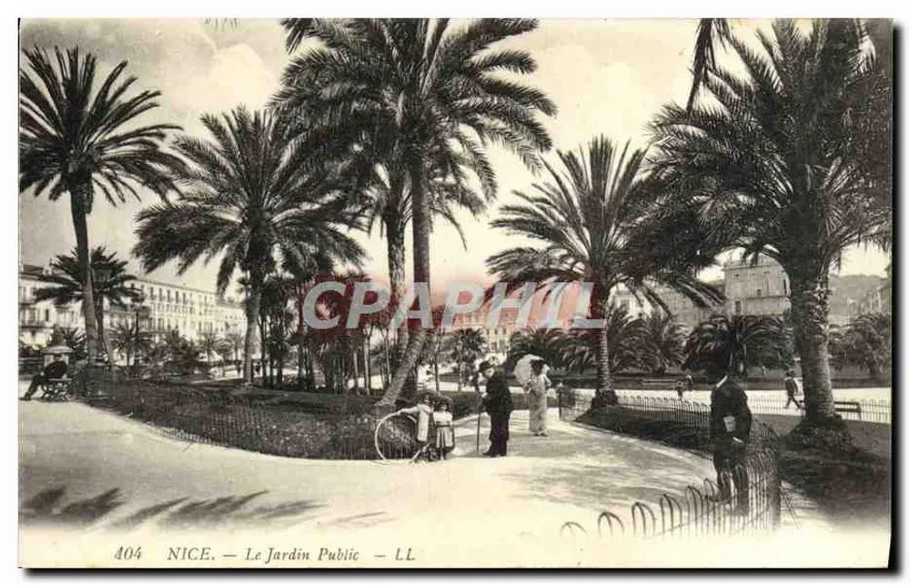 Nice — O Jardim Público — LL, n° 404 - Frente