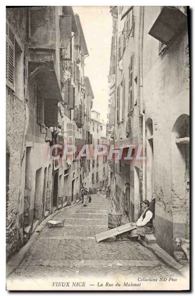 Vieux Nice — A Rue du Malonut — Collections ND Phot - Frente