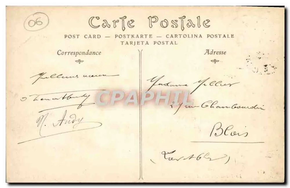 Nice — A Promenade dos Ingleses — ND Pbot. - Verso
