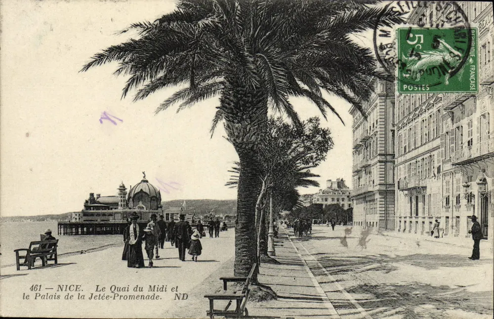 Nice — Le Quai du Midi und das Palais de la Jetée-Promenade — Verlag ND, Nr. 461 - Vorderseite