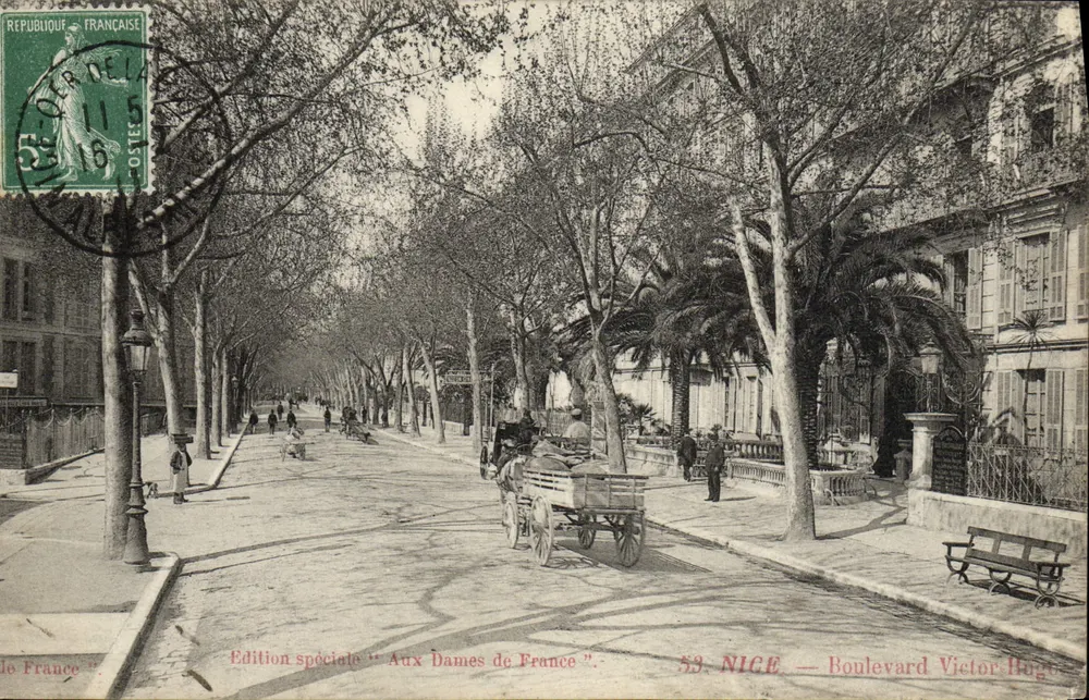 Nice — Boulevard Victor Hugo — Edição especial "Aux Dames de France" - Frente