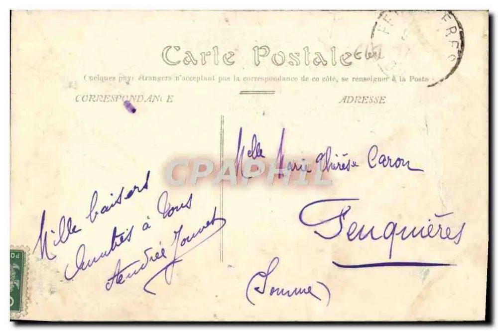 Nice — Le Marché. Cours Saleya — Édition spéciale « Aux Dames de France » - Verso