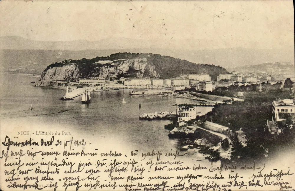 Nice — Wejście do Portu — widok panoramiczny — wydawca nie widoczny - Awers