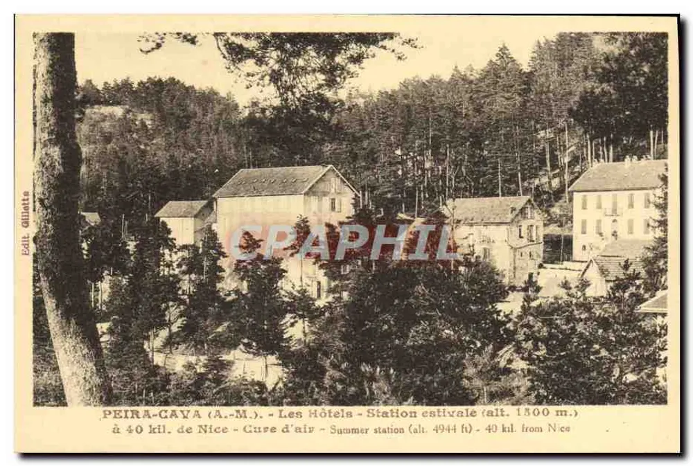 Peïra-Cava (A.-M.) — Les Hôtels — Station estivale (alt. 1500 m.) — Édit. Gilletta - Recto