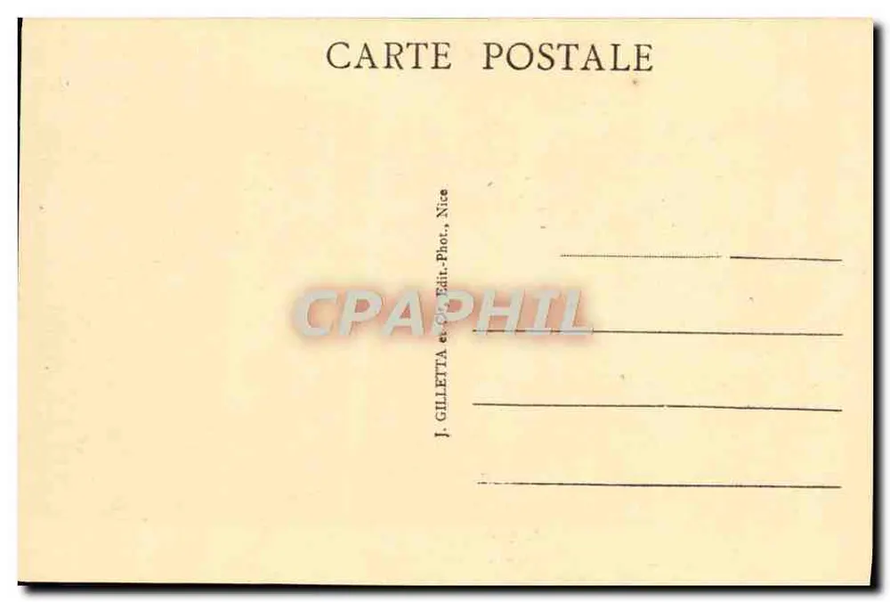 Peïra-Cava (A.-M.) — Vue générale — Station estivale — Cure d'air — J. Gilletta, Nice - Verso