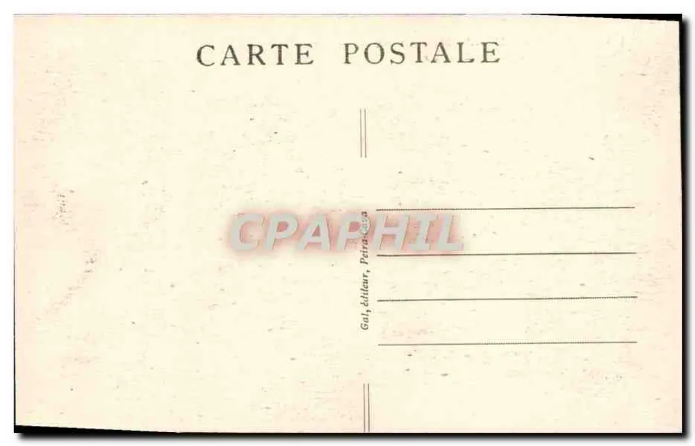 Peira-Cava (A.-M.), alt. 1500 m. — Sports d'hiver — éditeur Gal, Pétrasca - Verso