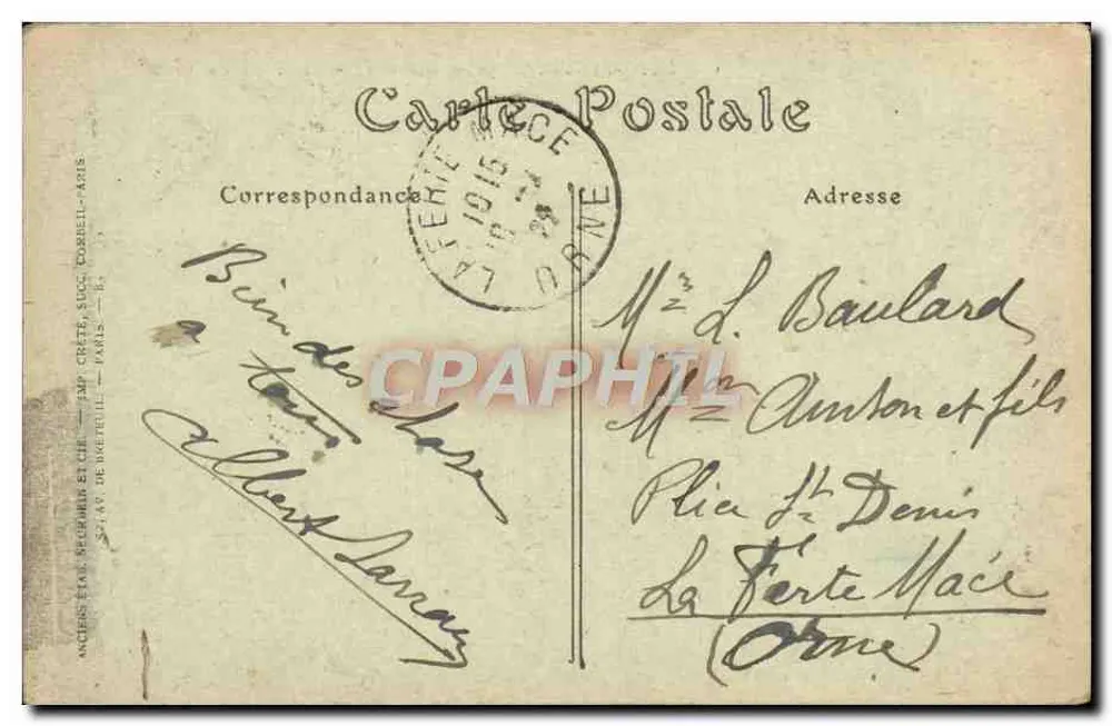 Cap Martin (Alpes-Maritimes) — Hotel du Cap — wydawca Anciens États et Cie, nr 965 - Rewers