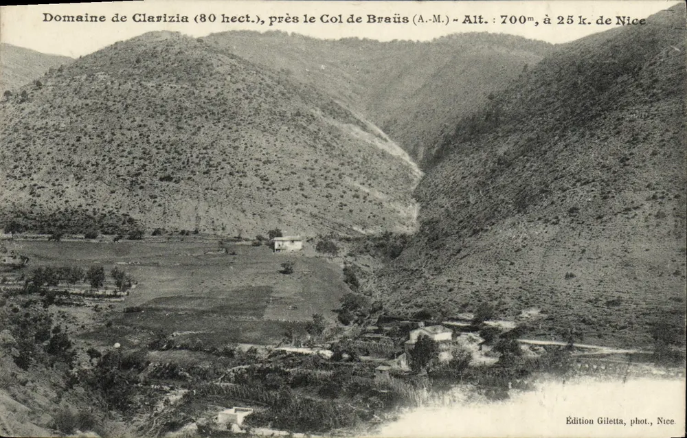 Gut Clarizia (80 Hektar), nahe Col de Braüs (A.-M.) - H.: 700m, 25 km von Nice entfernt - Edition Gilelta, Foto., Nice - Vorderseite