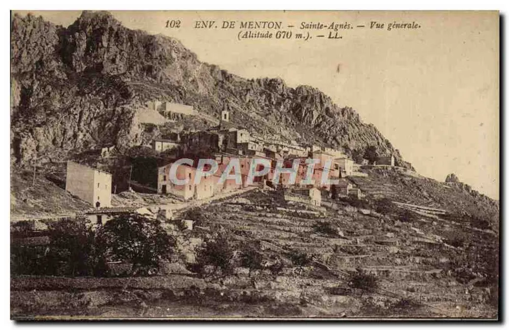 Sainte-Agnès — Algemene uitzicht — LL, n°102 - Voorkant