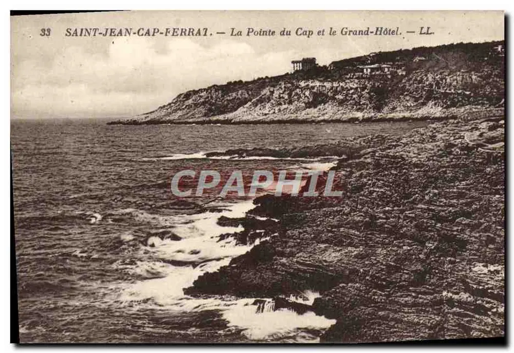 Saint-Jean-Cap-Ferrat — La Pointe du Cap et le Grand-Hôtel — LL. — n°33 - Recto