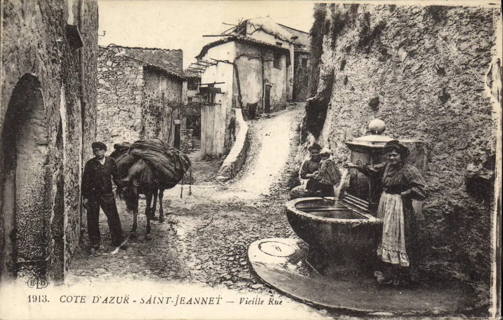 Saint-Jeannet — Vieja Calle — Editor E.P.D. n° 1913 - Anverso
