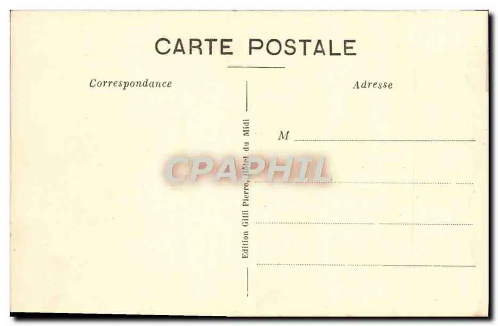Vallée de la Vésubie - Saut des Français — Édition Gill du Midi - Verso