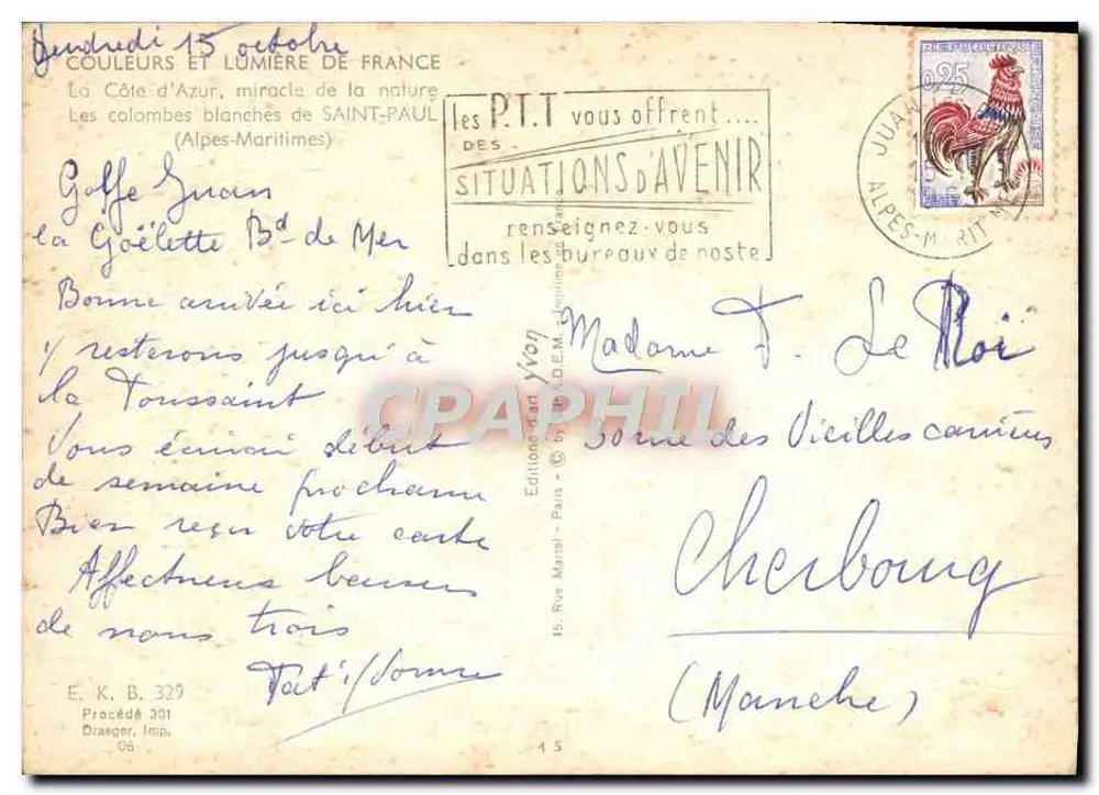 As pombas brancas de Saint-Paul — Côte d'Azur — Éditions Paris - Verso