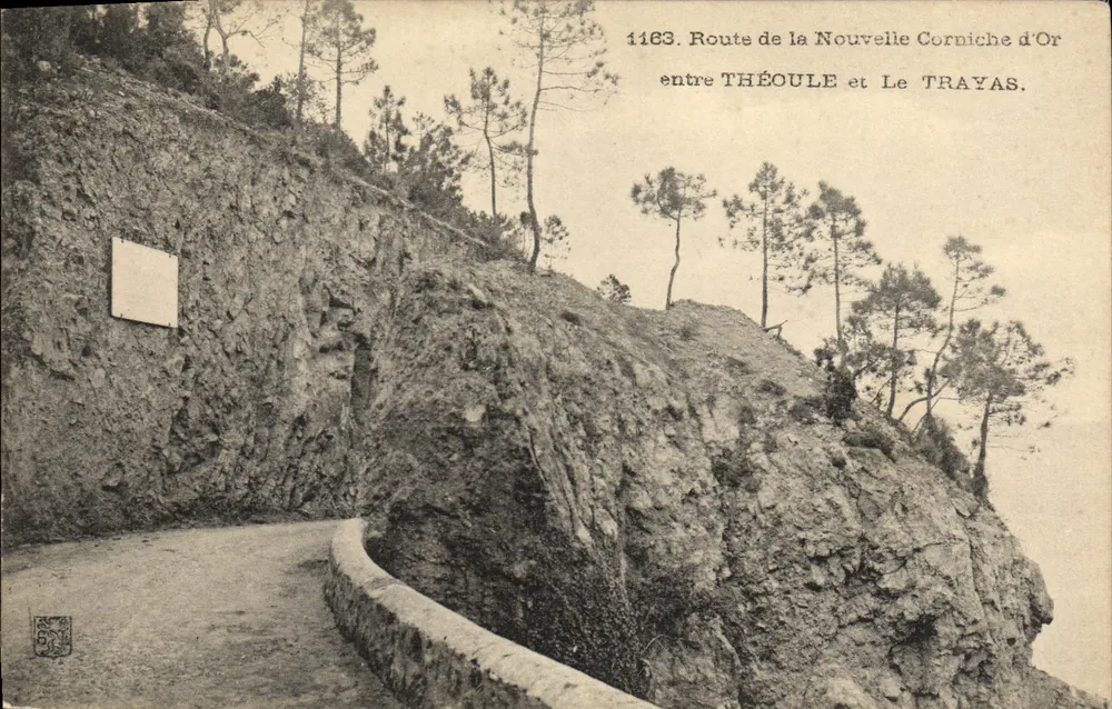 Route de la Nouvelle Corniche d'Or — zwischen Théoule und Le Trayas — n° 1163 - Vorderseite
