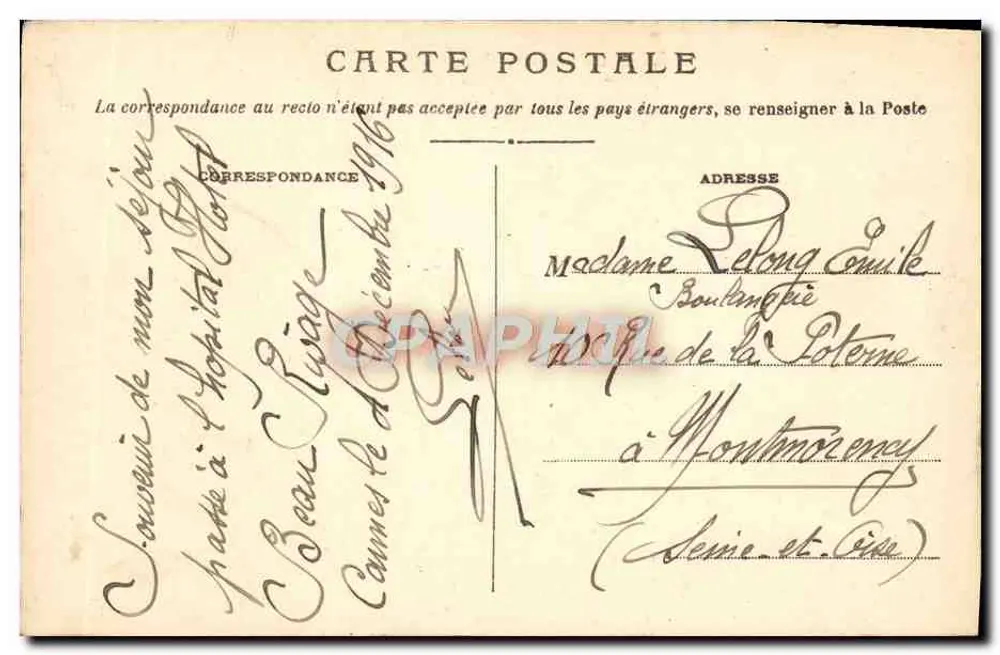 Route de la Nouvelle Corniche d'Or — zwischen Théoule und Le Trayas — n° 1163 - Rückseite