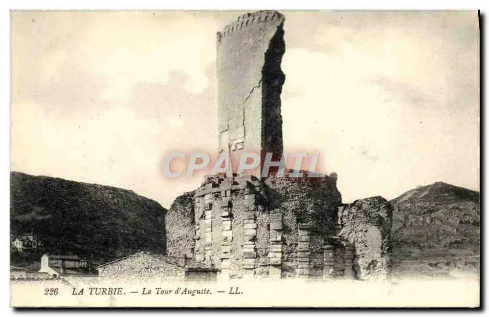 La Turbie — Torre de Augusto — LL. n°296 - Frente