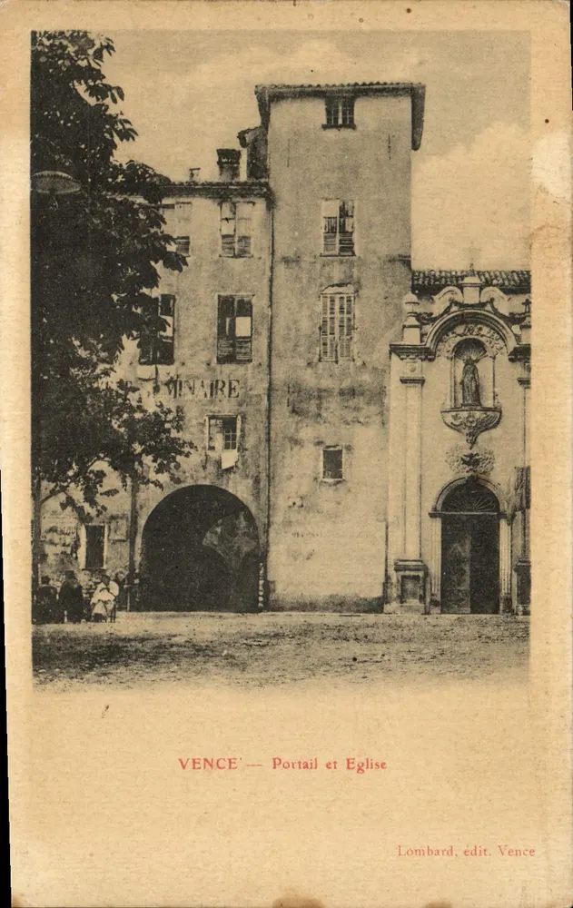 VENCE — Portal e Igreja — Lombard, editor Vence - Frente