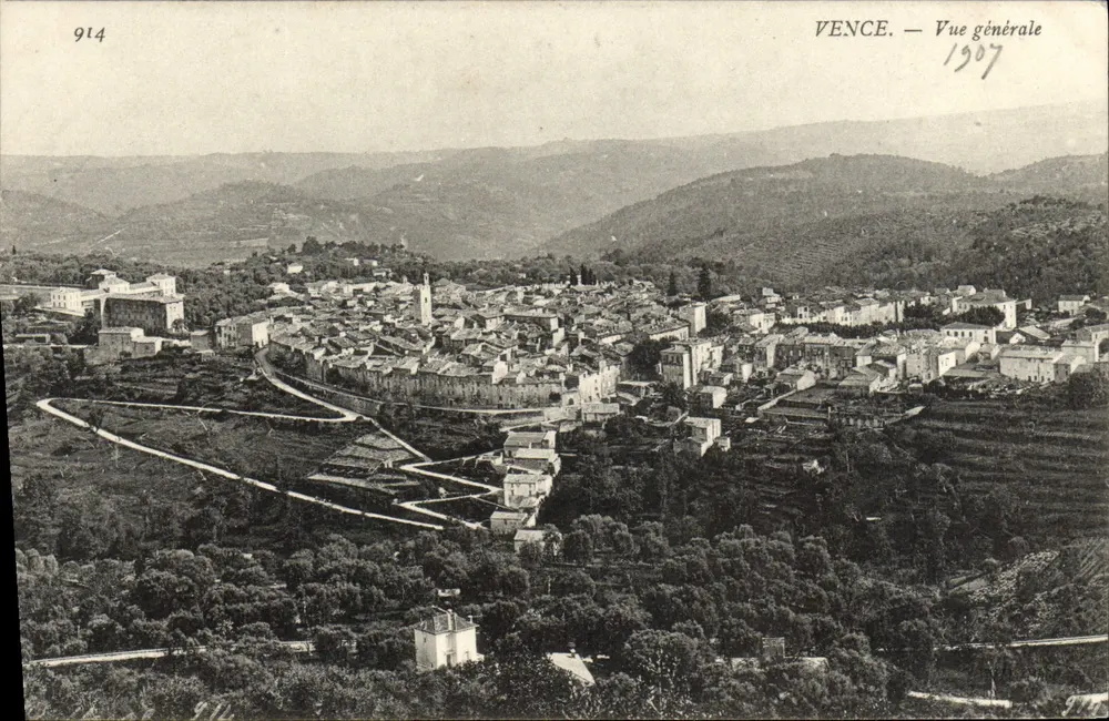 Vence — Vista geral — 1907 - Frente