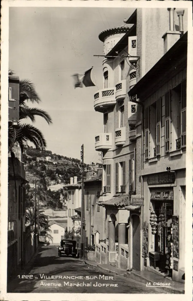 Villefranche-sur-Mer — Avenue Maréchal Joffre — La Cigogne - Recto