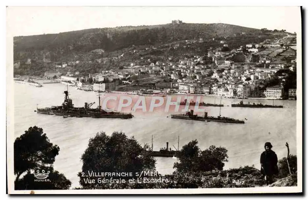 Villefranche-sur-Mer — Allgemeiner Blick und Die Flotte — Munier, n°2 - Vorderseite
