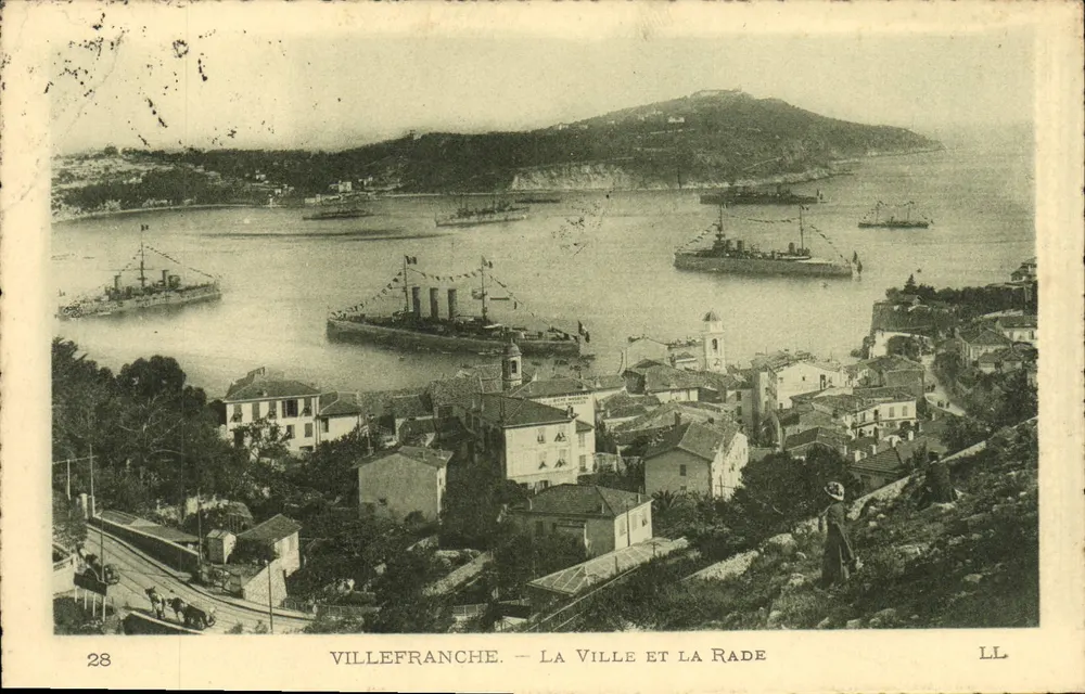 Villefranche - Die Stadt und der Hafen — LL, n°28 - Vorderseite